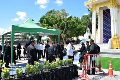 ภาพประกอบข่าว ลำดับที่ 6 จาก ร่วมประชุมและดูสถานที่จัดงานพิธีถวายดอกไม้จันทน์