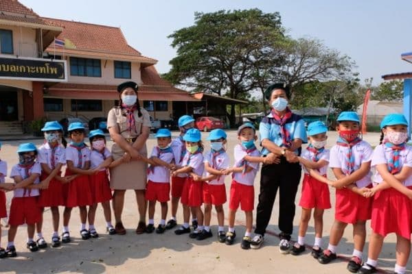 ภาพประกอบข่าว ลำดับที่ 10 จาก เปิดโครงการลูกเสือน้อยโรงเรียนเทศบาลบ้านปากกะบาด