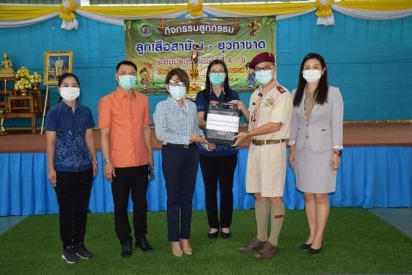 ภาพประกอบข่าว ลำดับที่ 1 จาก เปิดกิจกรรมลูกเสือ-ยุวกาชาด ระดับประถมศึกษาปีที่ 4-6 โรงเรียนเทศบาลวัดหลวงราชาวาส