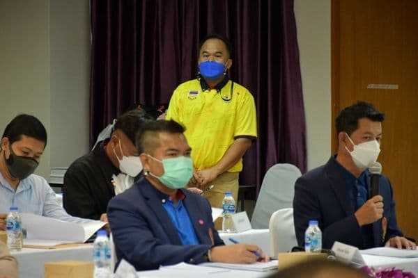 ภาพประกอบข่าว ลำดับที่ 13 จาก ร่วมประชุมเตรียมความพร้อมการแข่งขันจักรยานเสือภูเขาทางเรียบ